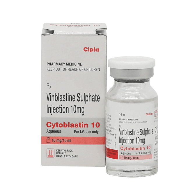 Винбластин (Цитобластин) лиофилизат д/пригот. р-ра д/в/в введения 10мг №1
