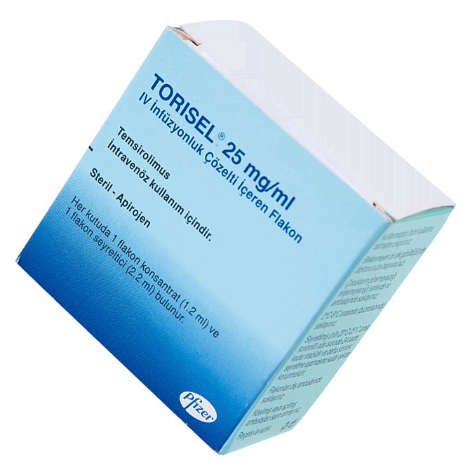 Торизел (Темсиролимус) конц д/пригот р-ра д/инф. 30мг фл 1шт