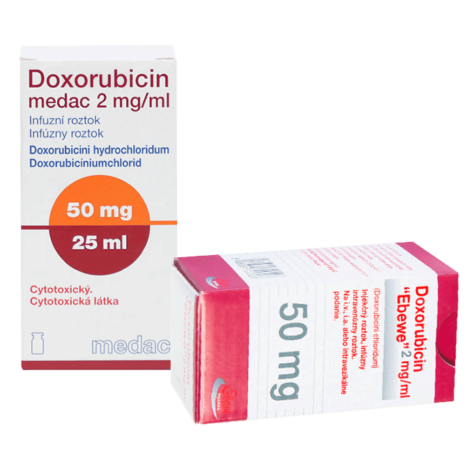 Доксорубицин Эбеве (Австрия)/Медак (Германия) 2 мг/мл фл. 25 мл (50 мг)