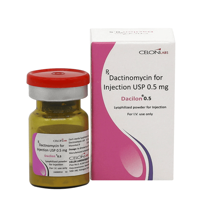Дактиномицин Dacilon (аналог Космеген) лиофил. 0,5мг фл. №1